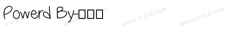 Powerd By字体转换